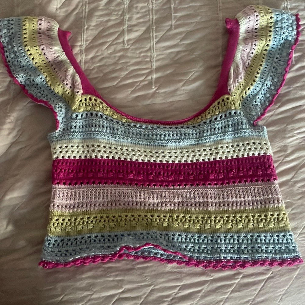 Sincerely Jules crochet crop top